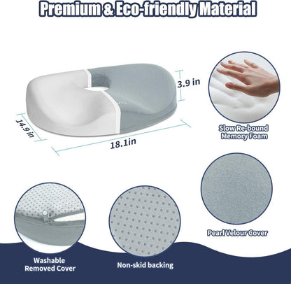 Orthopädisches Memory Foam Sitzkissen für Steißbein- und