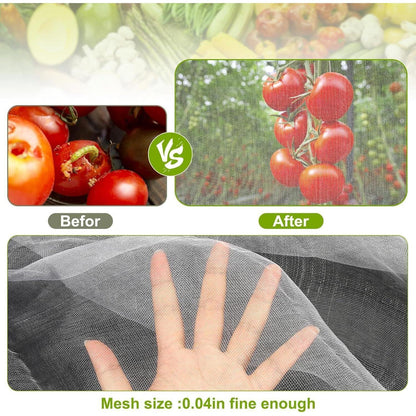 Gemüseschutznetz 3x6m Feinmaschig für Garten & Hochbeet