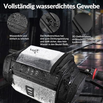 Eyein 4.8L wasserdichte Fahrrad Lenkertasche mit