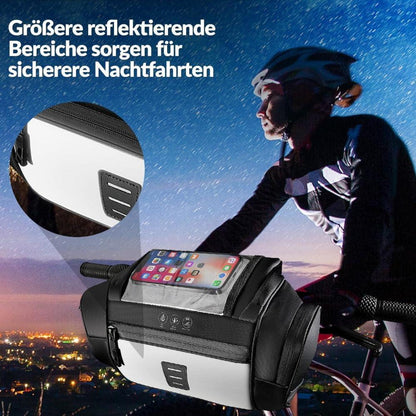 Fahrrad Lenkertasche 4.8L wasserdicht Touchscreen Reflektierend E-Bike