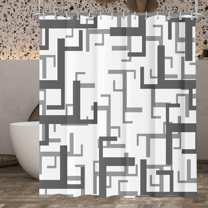 Duschvorhang Anti-Schimmel 120x200 cm Textil wasserabweisend waschbar