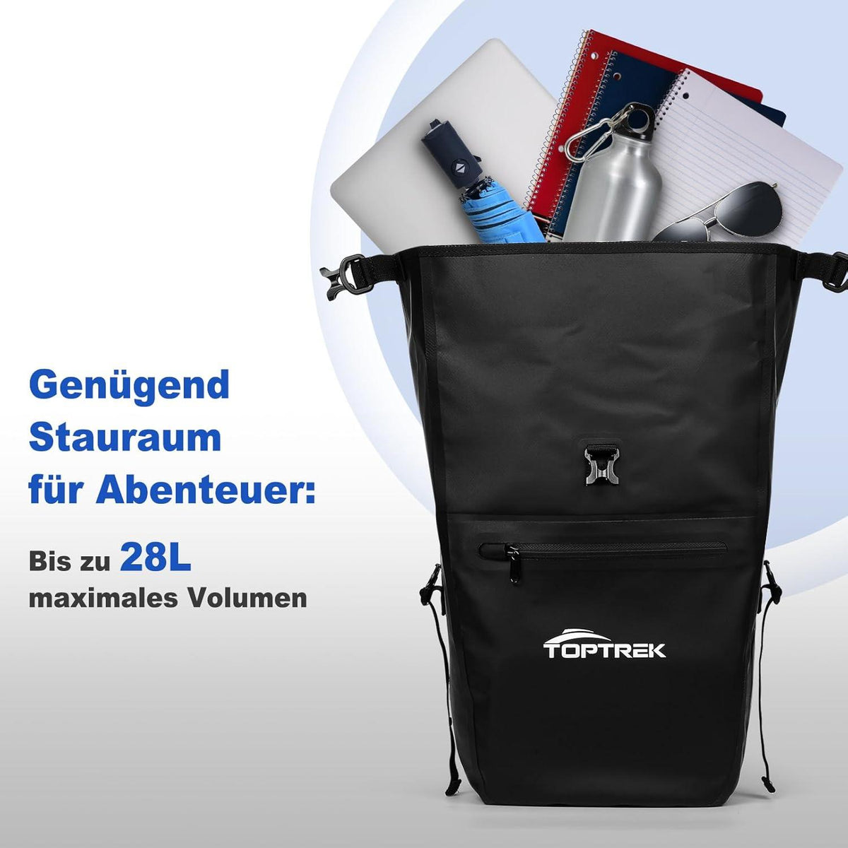 Fahrradtasche Gepäckträger 28L Isoliertasche Wasserdicht Reflektoren