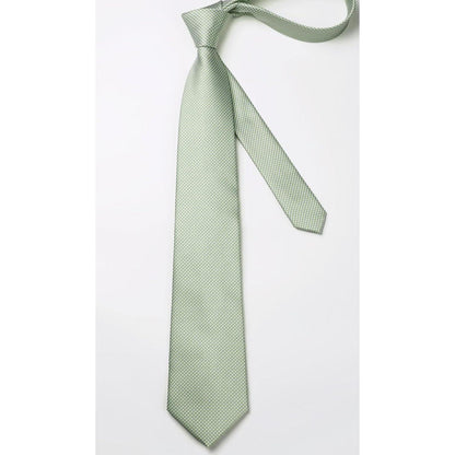 Krawatten-Set Herren Salbeigrün mit Einstecktuch – Elegant & Formal