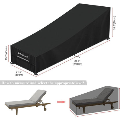 Sonnenliege Abdeckung 210x80x40/80cm – Wasserdicht & UV-Beständig