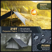 VOSOIR Tarp 3x4M Wasserdicht, Ultraleicht Camping