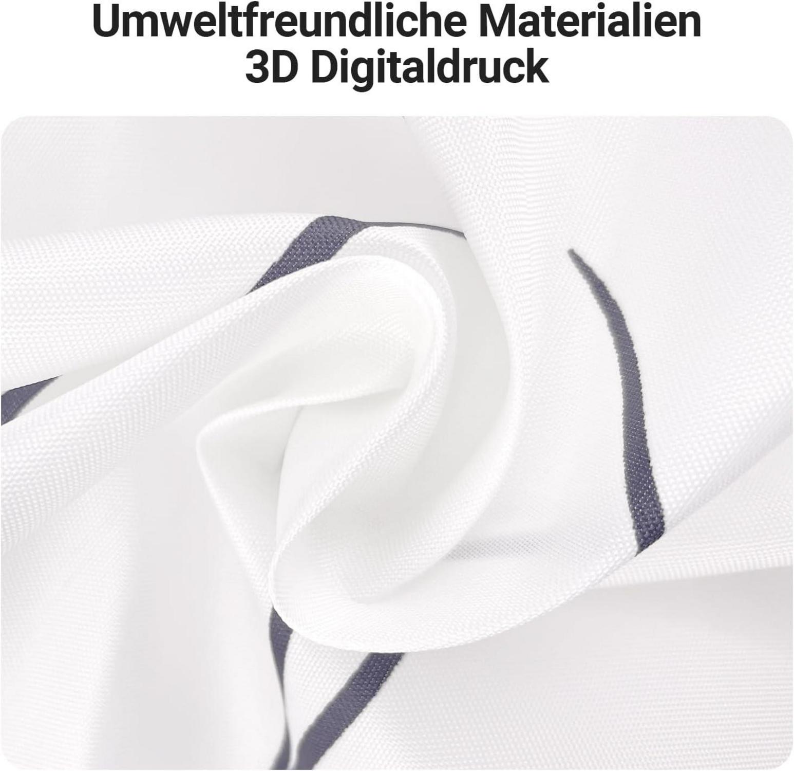 Duschvorhang Weizenohr Muster 280x200cm Antischimmel Wasserabweisend inkl. 16 Ringe