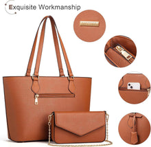 Bagsure Damen Handtaschen Set 4-teilig Büro Schule Reise