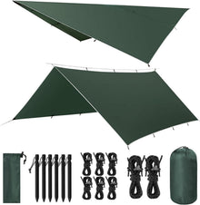 Tarp 3x4M Wasserdicht Ultraleicht Camping Zeltplane 15 Öse