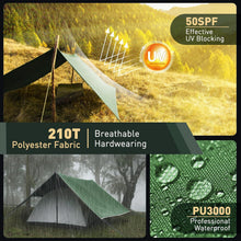 VOSOIR Tarp 3x4M Wasserdicht Ultraleicht Camping