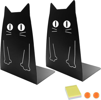 Buchstütze Schwarz Metall L-Form Bücherstützen Regal 1 Paar Halter