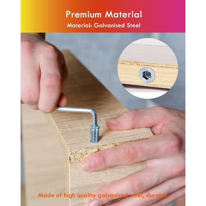 Gewindeeinsätze für Holz 150 Stück M6/M8/M10 mit Box