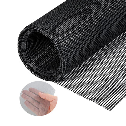 Fliegengitter Ersatznetz 120x250 cm – Fiberglas, Schwarz
