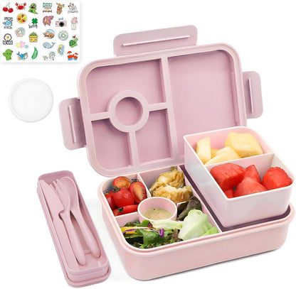 Auslaufsichere Brotdose mit Fächern 1300ml, Lunchbox für Kinder und