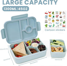 Lunchbox Kinder 1300ml Auslaufsicher Bento Box 4 Fächer