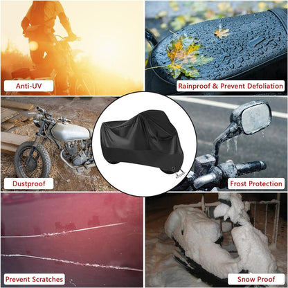 Motorradabdeckung Wasserdicht Winterfest 245x105x125cm