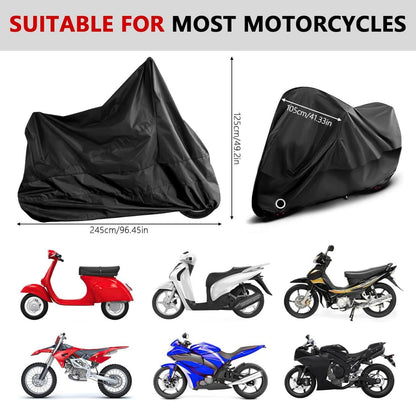 Motorrad Abdeckplane Wasserdicht UV-Beständig Winterfest Outdoor