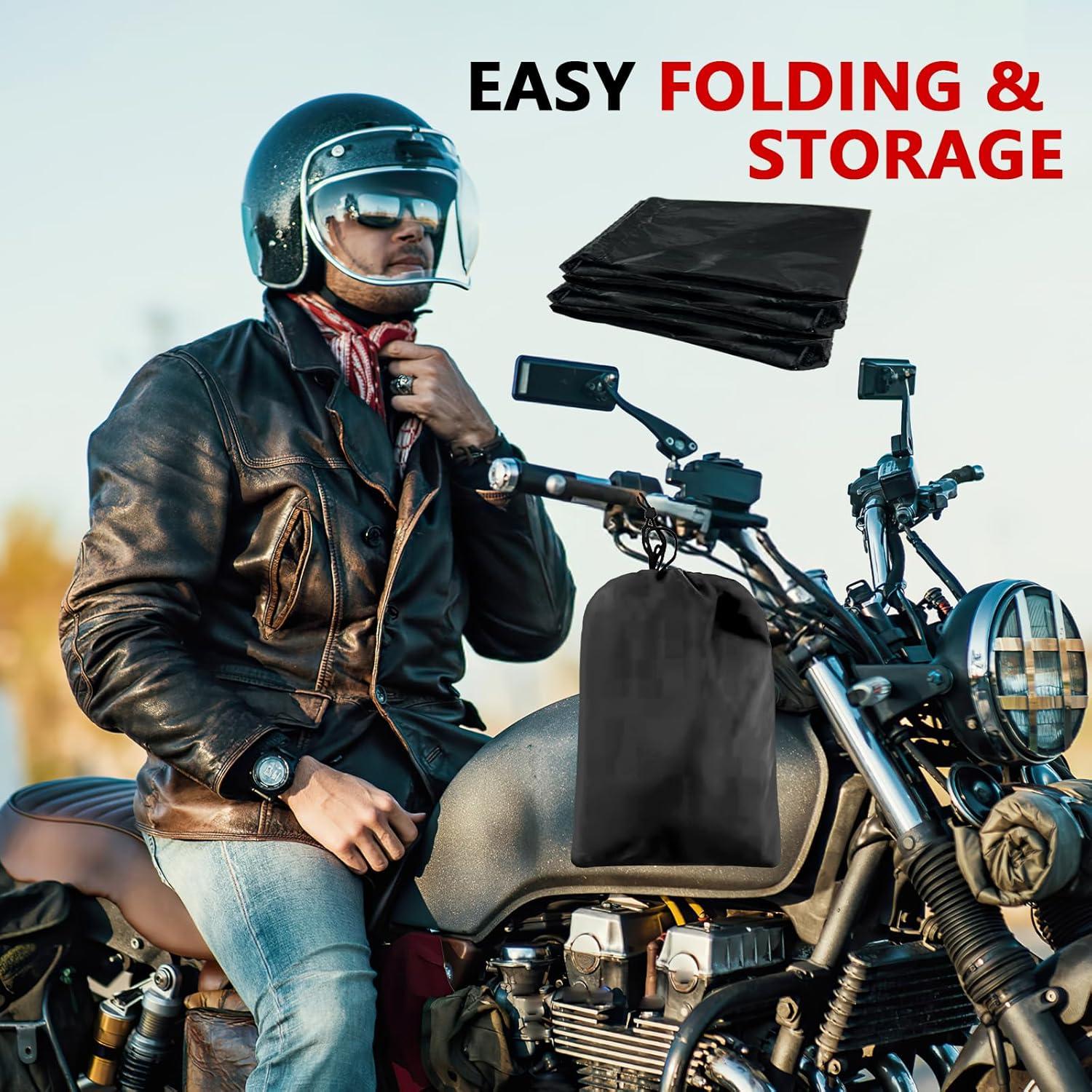 Motorrad Abdeckplane wasserdicht UV-beständig 245x105x125cm wetterfest