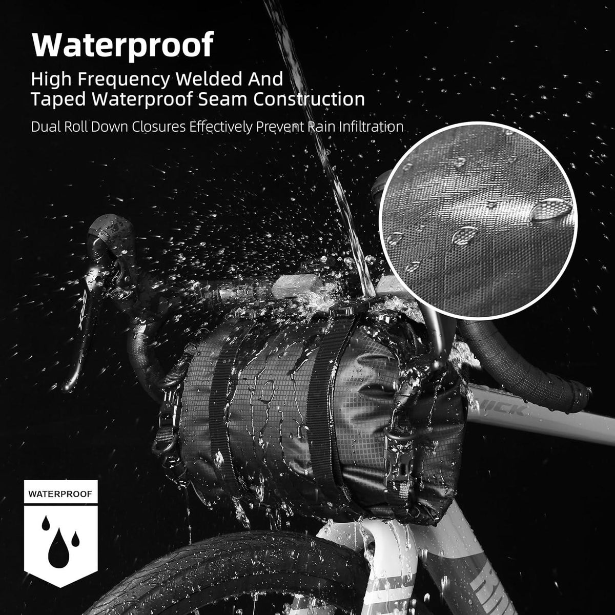 Fahrrad Lenkertasche Wasserdicht 12L Fronttasche Bikepacking