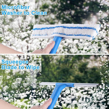 Mitclear Fensterreiniger Teleskopstiel 146cm Silikonabzieher