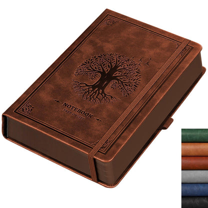 A5 Blanko Notizbuch in Lederoptik-Hardcover – Braue