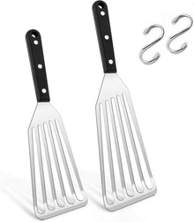 Edelstahl Pfannenwender Set 2-teilig Hitzebeständig Grillspachtel