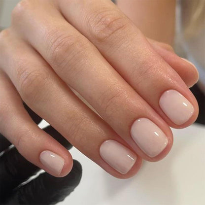 24 Press On Nails Kurz - Glänzend Weiß | Falsche Nägel Aufkleben