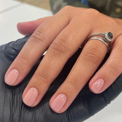 24 Press On Nails Kurz Rosa - Glänzend & Elegant zum Aufkleben