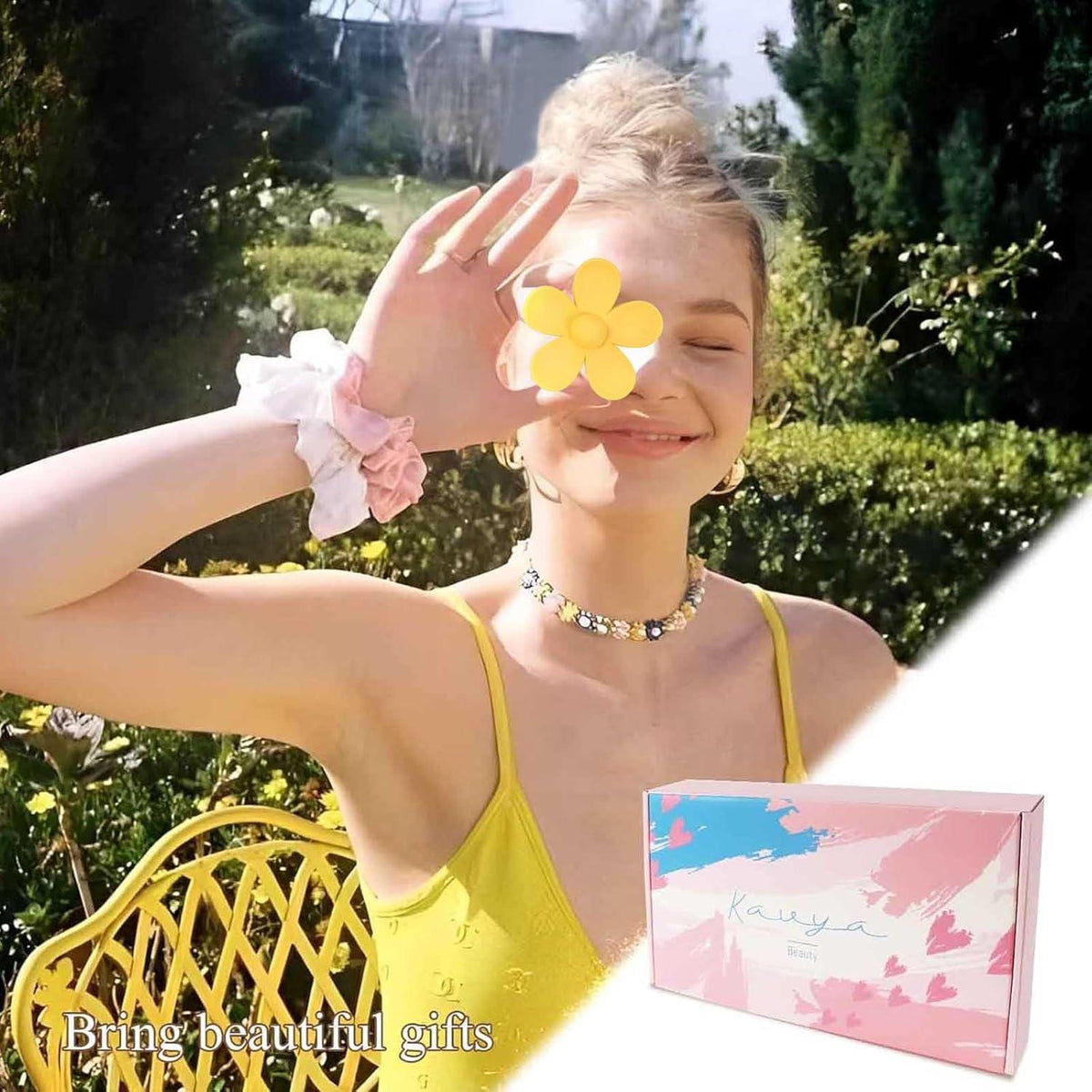 Haarklammer Blume 8 Stück Blumen Haarspangen Damen