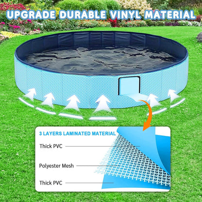 Hund Planschbecken Kunststoff Hundepool PVC Hunde Pool Badewanne