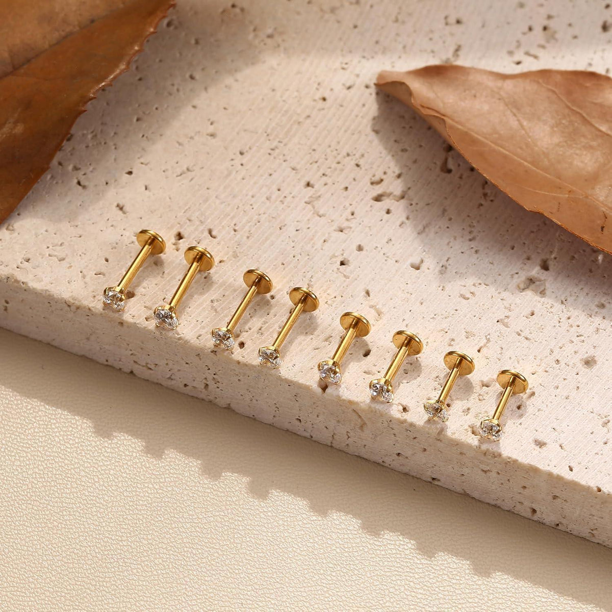 Titan Piercing Set 2er-Pack – Labret, Medusa, Nasenring