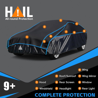 Hagelschutzplane Auto PKW Abdeckplane Hagelschutz vollgarage