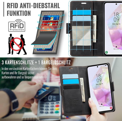 Samsung Galaxy A35 5G Handyhülle Klappbar PU Leder RFID
