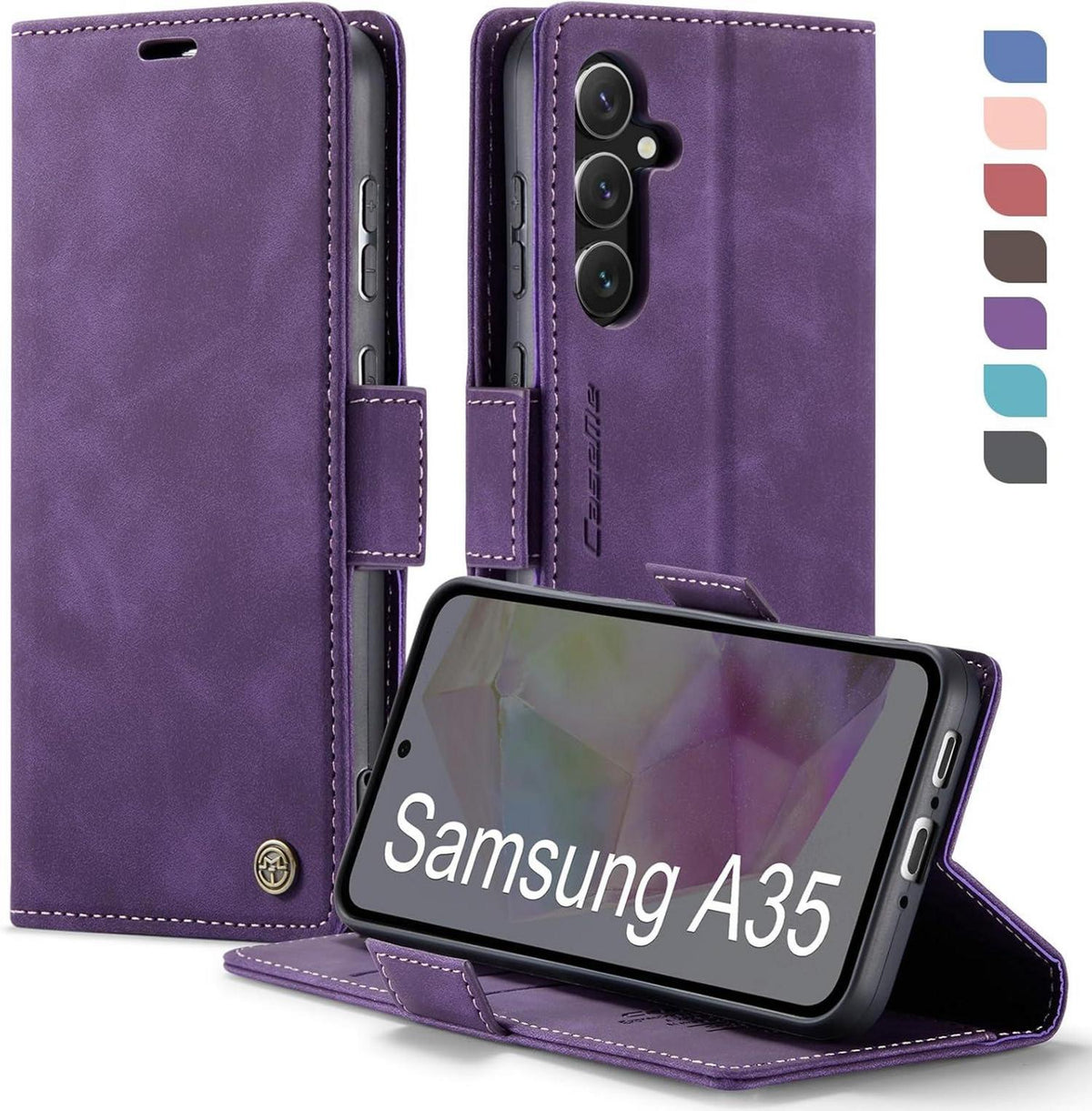 Handyhülle Samsung Galaxy A35 5G Klapphülle PU Leder RFID Schutz