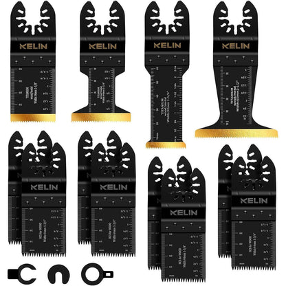 Multitool Sägeblätter 12tlg Titan Japanischer Zahn Holz & Metall