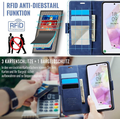 Samsung Galaxy A35 5G Handyhülle PU Leder Klapphülle RFID