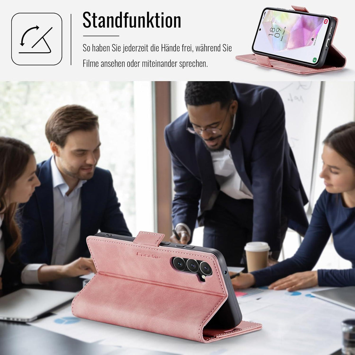 XYGLOW Samsung Galaxy A35 5G Handyhülle Klapphülle RFID Standfunktion