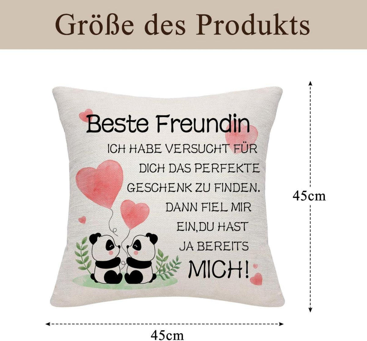 Personalisierter Kissenbezug 45x45 Lustiges