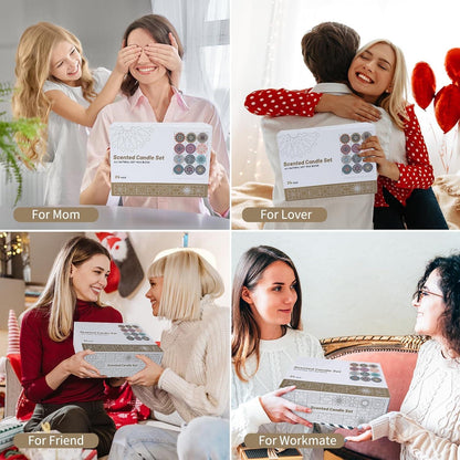 24er-Pack Duftkerzen Geschenkset für Frauen, Aromatherapie Kerzen Muttertag