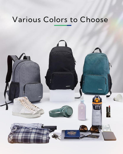 Faltbarer Wanderrucksack 20L: Leichter Klapprucksack Daypack mit