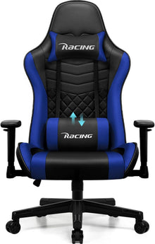 Gaming Stuhl Wippfunktion Gamer Sessel verstellbare Lendenkissen