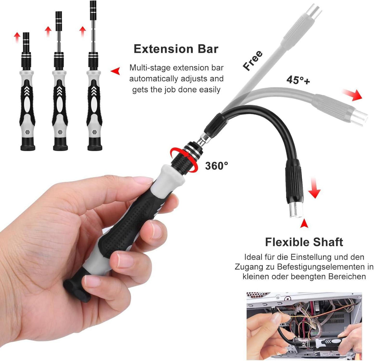 Präzisionsmechaniker Werkzeugsatz 122 Teile Feinmechaniker Set für