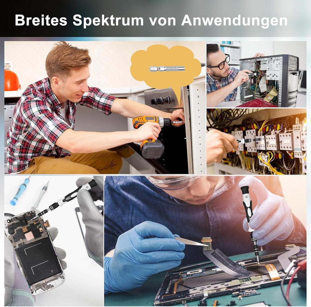 Präzisionsmechaniker-Werkzeugsatz 122 Teile Feinmechaniker werkzeug set iPhone