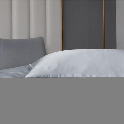 Graue Bettwäsche-Set 200x220 cm | Satin Microfaser Luxus
