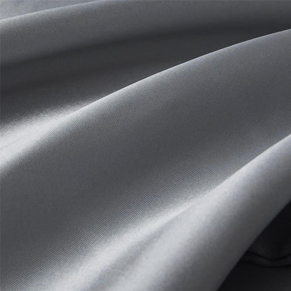 Graue Bettwäsche-Set 200x220 cm | Satin Microfaser Luxus