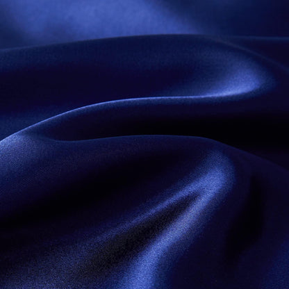 Bettwäsche-Set 135x200cm, 4-teilig, Blau, Satin Glanz