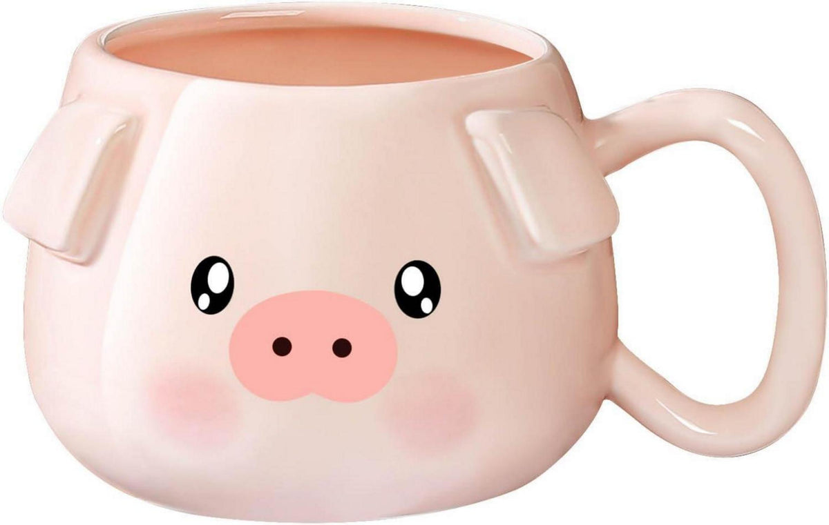 Niedliche Schwein Kaffeetasse 400 ml Keramik 3D Porzellan