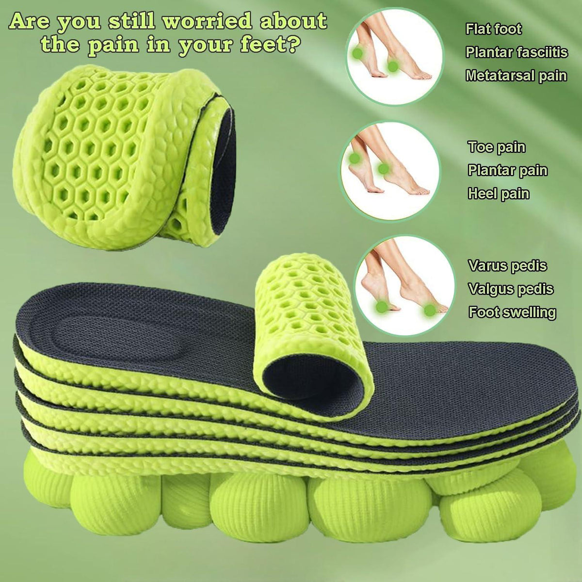 Einlegesohlen Memory Foam Sport Schuheinlagen Damen Herren Orthopädische