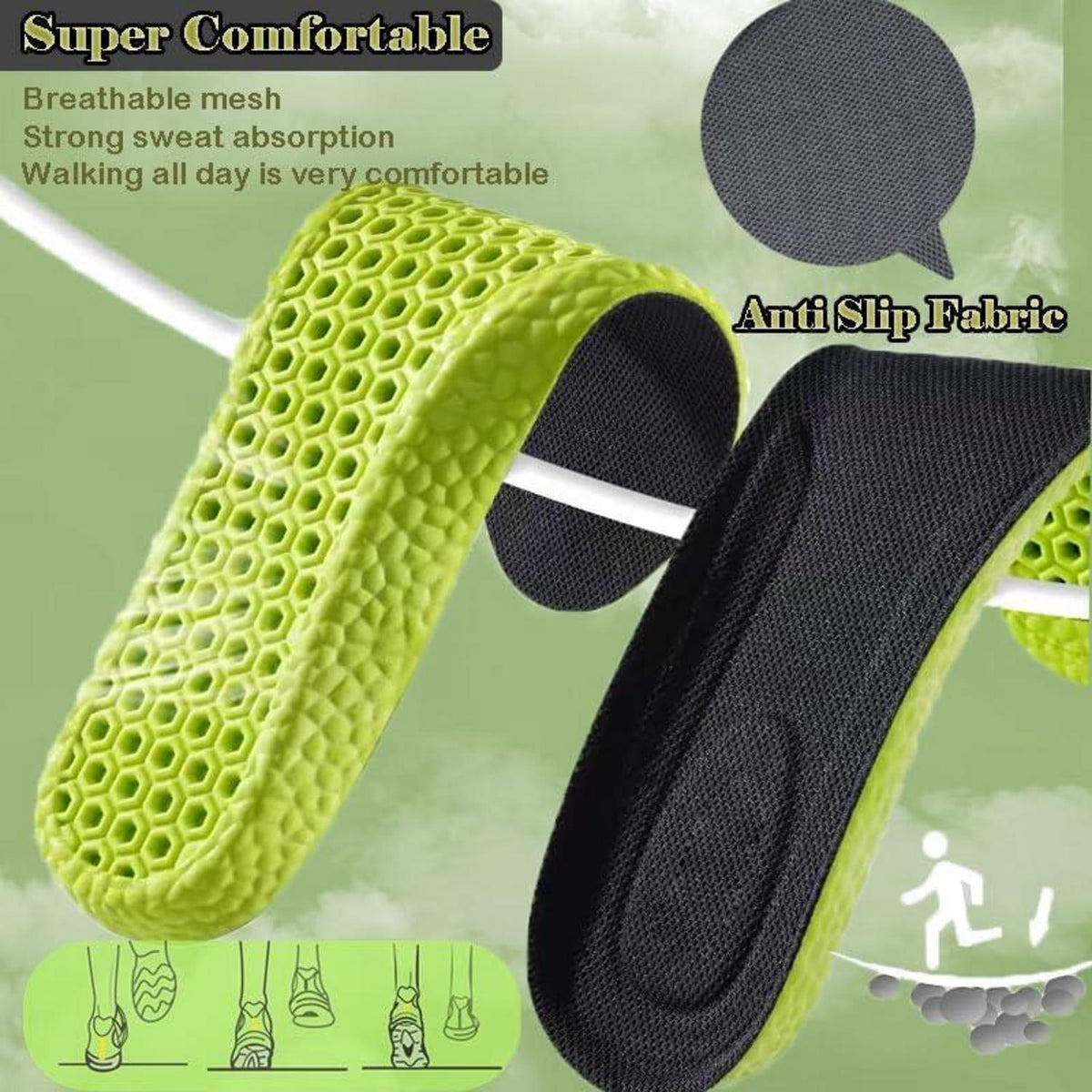 Einlegesohlen Memory Foam Sport Herren Damen Schuheinlagen Sohlen