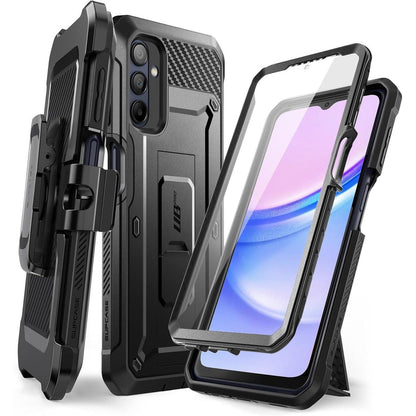 Schutzhülle für Samsung Galaxy A15 mit Ständer & Gürtelclip