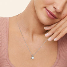 Moissanite Anhänger Kette 925 Silber 1 Karat Damen VVS1 D